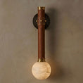 Charger l'image dans la visionneuse de la galerie, Threadline Alabaster Globe Wall Sconce