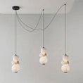 Load image into Gallery viewer, Totem Alabaster Adjustable Chandelier