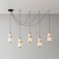 Load image into Gallery viewer, Totem Alabaster Adjustable Chandelier