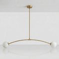 Load image into Gallery viewer, Traverse Alabaster Linear Chandelier
