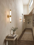 Load image into Gallery viewer, Tube Brass Wall Sconce