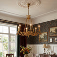 Load image into Gallery viewer, Valcourt Brass Scroll Chandelier