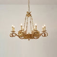 Load image into Gallery viewer, Valcourt Brass Scroll Chandelier