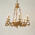 Load image into Gallery viewer, Valcourt Brass Scroll Chandelier