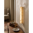 Load image into Gallery viewer, Vertical Alabaster Roller Wall Sconce