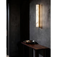 Load image into Gallery viewer, Vertical Alabaster Roller Wall Sconce