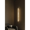 Load image into Gallery viewer, Vertical Alabaster Roller Wall Sconce