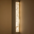 Load image into Gallery viewer, Vertical Alabaster Roller Wall Sconce