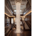 Load image into Gallery viewer, Waterfall Pillar Crystal Chandelier