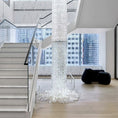 Load image into Gallery viewer, Waterfall Pillar Crystal Chandelier