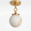 Load image into Gallery viewer, Wildwood Alabaster Semi-Flush Mount