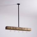Bild in Galerie-Betrachter laden, Wood-beam Island Chandelier