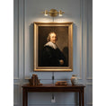 Charger l'image dans la visionneuse de la galerie, Halophane Brass Plug-in Wall Sconce