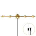 Charger l'image dans la visionneuse de la galerie, Halophane Brass Plug-in Wall Sconce