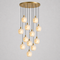 Load image into Gallery viewer, Lilin Alabaster Chandelier