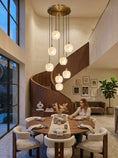 Load image into Gallery viewer, Lilin Alabaster Chandelier