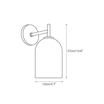 Rae Alabaster Wall Lamp – detail 3 — Dimension drawings 1