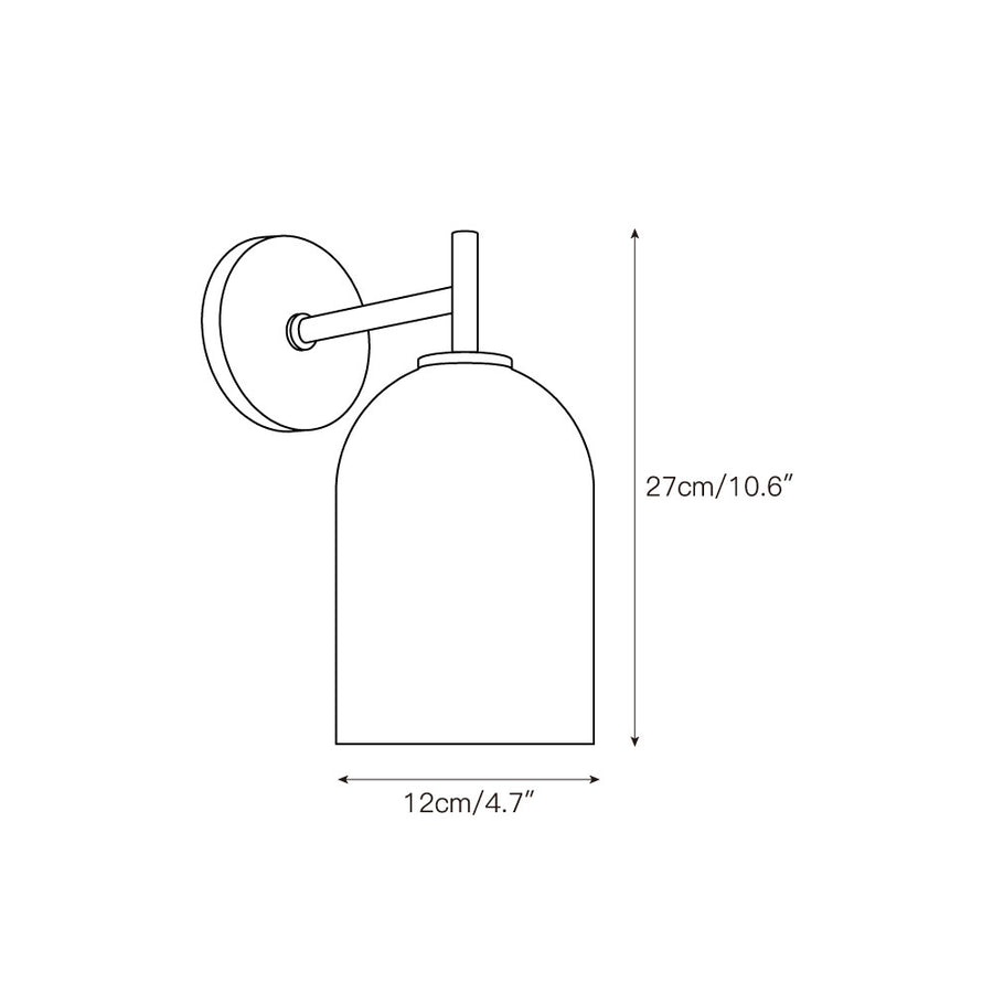 Rae Alabaster Wall Lamp – detail 3 — Dimension drawings 1