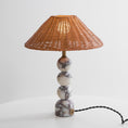 Load image into Gallery viewer, Rattan Marble Table Lamp