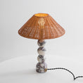 Load image into Gallery viewer, Rattan Marble Table Lamp
