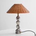 Load image into Gallery viewer, Rattan Marble Table Lamp