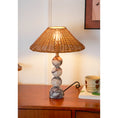 Load image into Gallery viewer, Rattan Marble Table Lamp