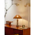 Load image into Gallery viewer, Rattan Marble Table Lamp