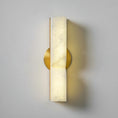Bild in Galerie-Betrachter laden, Rectangular Alabaster Wall Lamp