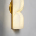 Bild in Galerie-Betrachter laden, Rectangular Alabaster Wall Lamp