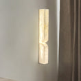 Bild in Galerie-Betrachter laden, Rectangular Alabaster Wall Lamp