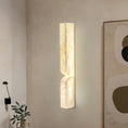Bild in Galerie-Betrachter laden, Rectangular Alabaster Wall Lamp