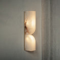 Bild in Galerie-Betrachter laden, Rectangular Alabaster Wall Lamp