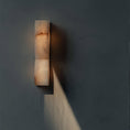 Bild in Galerie-Betrachter laden, Rectangular Alabaster Wall Lamp