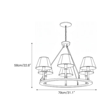 Redlands Chandelier – detail 3 — Dimension drawings 1