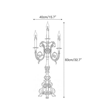 Renata Regal Table Lamp – detail 3 — Dimension drawings 1