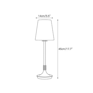 Tafellamp Rhodes Albast — Dimension drawings 1