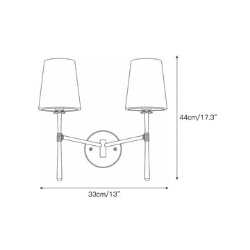 Rhodes Alabaster Wall Sconce – detail 4 — Dimension drawings 2
