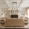 Load image into Gallery viewer, Rhodes Double Linear Chandelier