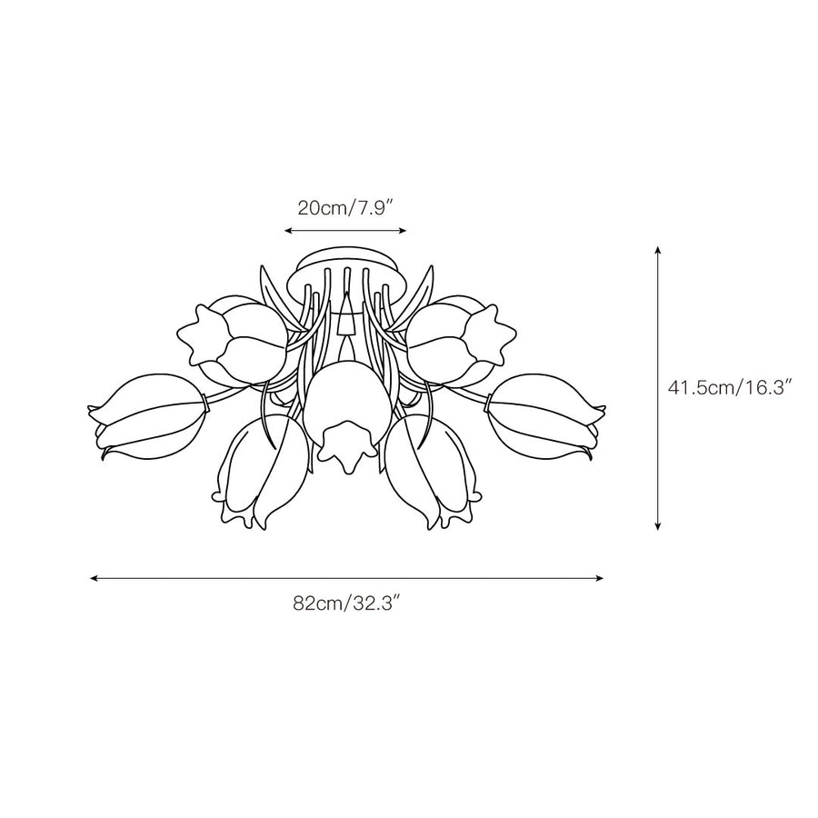 Ricko Ceiling Lamp – detail 4 — Dimension drawings 2