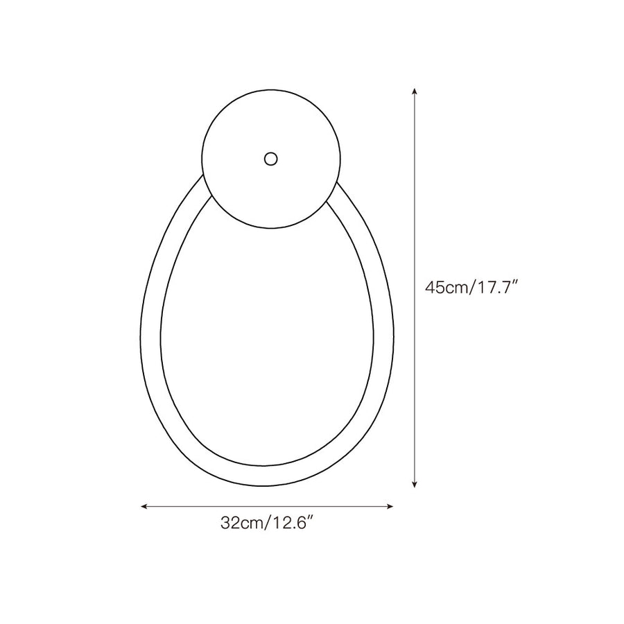 Rigel wall lamp – detail 3 — Dimension drawings 1