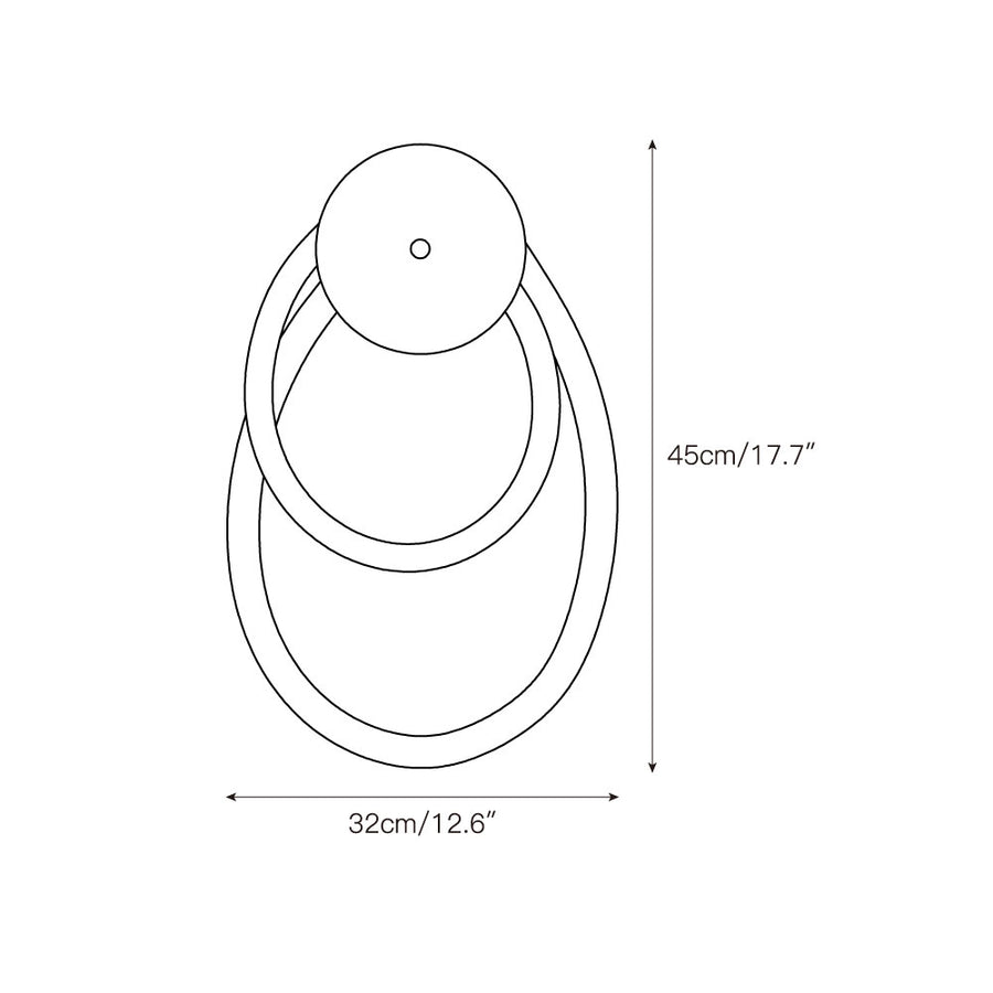 Rigel wall lamp – detail 4 — Dimension drawings 2