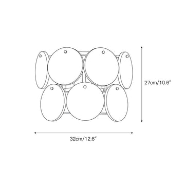 Riviera Alabaster Wall Lamp – detail 3 — Dimension drawings 1
