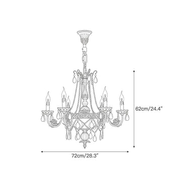 Candelabro Rochester Crystal Bowl — Dimension drawings 1