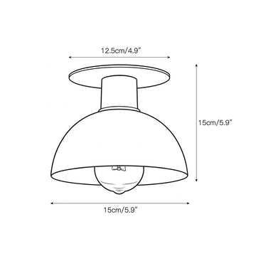 Rodanthe Ceiling Lamp – detail 3 — Dimension drawings 1