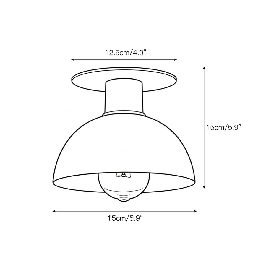 Rodanthe Ceiling Lamp – detail 3 — Dimension drawings 1