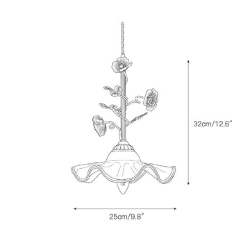 Rosalind Bloom Pendant Lamp – detail 5 — Dimension drawings 3