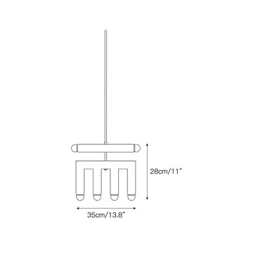 Rotating Rainbow Pendant Lamp – detail 12 — Dimension drawings 10