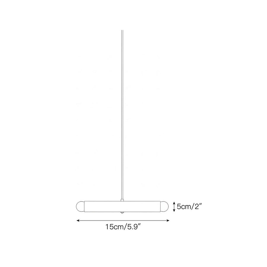 Rotating Rainbow Pendant Lamp – detail 4 — Dimension drawings 2