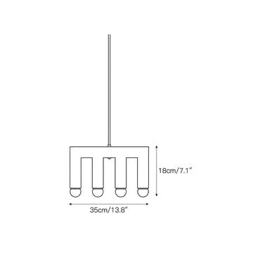 Rotating Rainbow Pendant Lamp – detail 7 — Dimension drawings 5