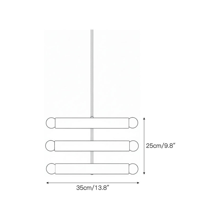 Rotating Rainbow Pendant Lamp – detail 10 — Dimension drawings 8